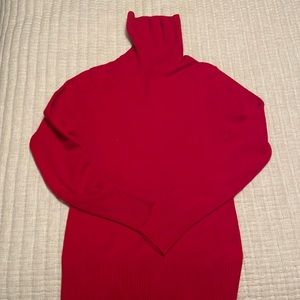 APT. 9 Red Turtleneck Cashmere Sweater
